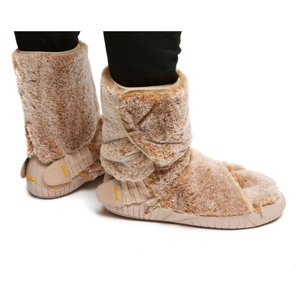 Vibram Furoshiki Dame Støvler Beige - Lapland Mid - 0782GWOMK